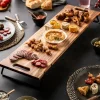 CASA ACACIA LUX Planche à Servir Noir, Naturel