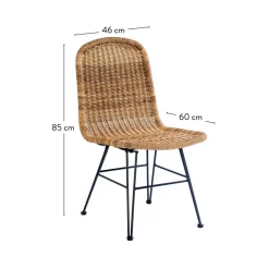 CASA ACACIA Pieds De Table V Set De 2 Naturel