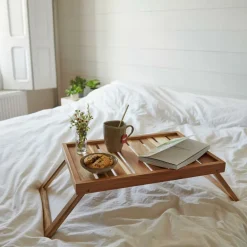 CASA ACACIA Pieds De Table V Set De 2 Naturel