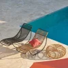 CASA ACAPULCO Chaise Longue Basculante Noir