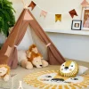 Enfant CASA ADVENTURE Tente Pour Enfants Brun