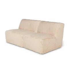 CASA AGNES Plaid Blanc Cassé