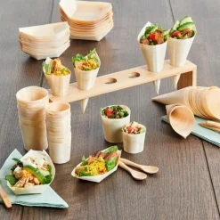 CASA APERO ECO Cornets Set De 20 Naturel