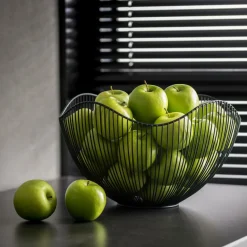 CASA ASTER Corbeille à Fruits Noir