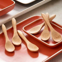 CASA BAMBOO Cuillères Set De 6 Naturel
