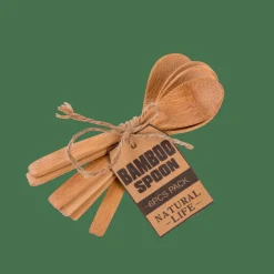 CASA BAMBOO Cuillères Set De 6 Naturel
