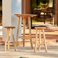 CASA BATANG Tabouret De Bar Naturel