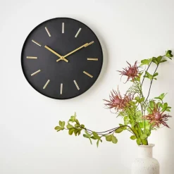CASA BLACK Horloge Murale Noir