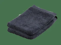 CASA B-LUX Gants De Toilette Set De 2 Gris
