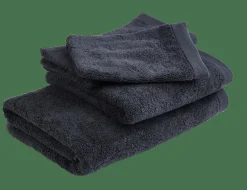 CASA B-LUX Gants De Toilette Set De 2 Gris