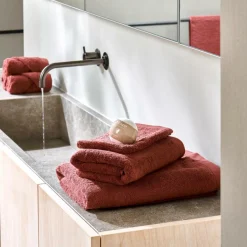 CASA B-LUX Serviette D'hôte Rouge