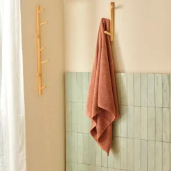 CASA B-LUX Tapis De Bain Bordeaux