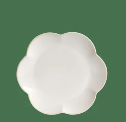 CASA DAHLIA FLOWER Assiette Blanc