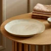 CASA EARTH MARL Assiette Plate Crème