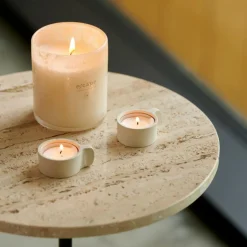CASA ESCAPE WORLD GOA Bougie Parfumée Dans Un Verre Blanc, Vieux Rose