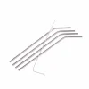 CASA FANCY Pailles à Cocktail Avec Brosse Argent