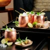 CASA FANCY Pailles à Cocktail Avec Brosse Doré