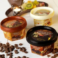 CASA FONDUE Chocolat Pour Fondue 250g Chocolat Noir Brun Foncé