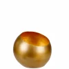 CASA GIMINI Support Bougie Chauffe-plat Doré