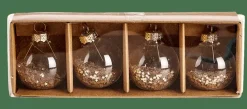 CASA GLANCY Porte-noms Set De 4 Transparent