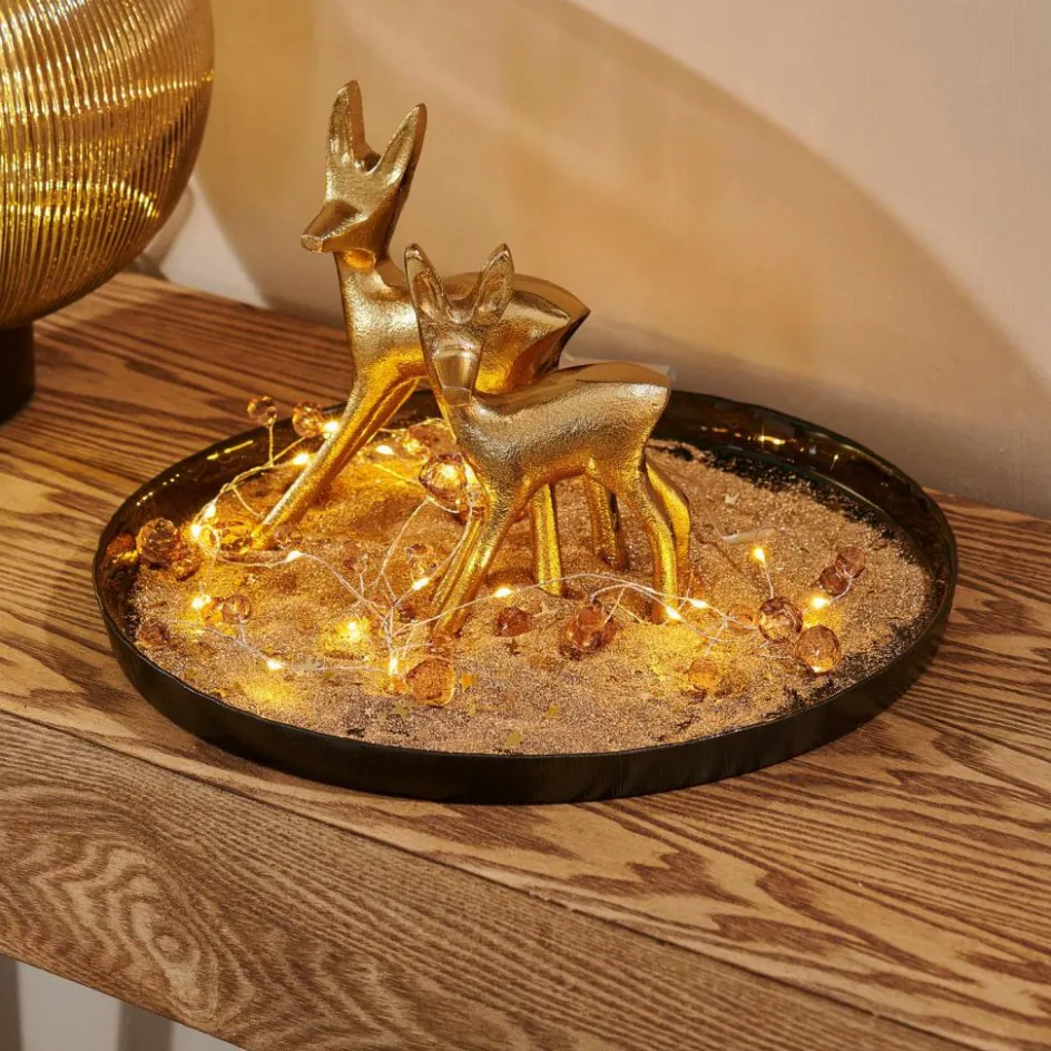 CASA GOLDY Décoratif Cerf Doré