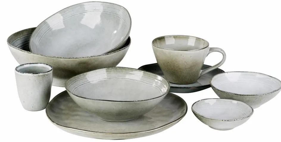 CASA GRACE VINTAGE Couverts 16 Pièces Gris