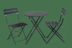 CASA IMPERIAL Table Pliante Rond Noir