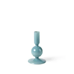 CASA ISA Bougeoir Opale Bleue Bleu