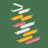 CASA KLIPPER Clips De Fermeture Set De 10 Mélange De Couleurs Gris, Jaune Foncé, Terre Cuite