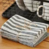CASA LAURENT Torchons Set De 3 Gris