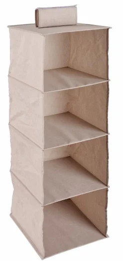 CASA LINOLUX Boîte De Rangement Avec Fermeture éclair Beige
