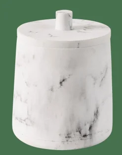 CASA LUNA Boîte à Coton Avec Couvercle Blanc