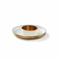 CASA LUZ Support Bougie Chauffe-plat Brun