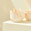 CASA MARBLE Bougies D'extérieur Blanc, Orange