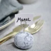CASA MARBLE Porte-nom Blanc
