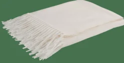 CASA MARTA Plaid Blanc