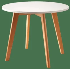 CASA MATHIAS Table Pour Enfants Avec 2 Chaises Natural/blanc