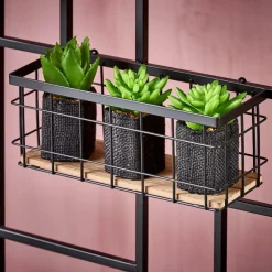 CASA MODULAR Panier En Fil Noir