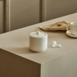 CASA MOON Sucrier Avec Couvercle Blanc