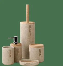 CASA NEW RESIN Brosse WC Avec Support Naturel