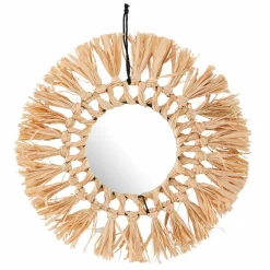 CASA RAFFIA Photophore Naturel