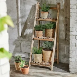 CASA RECYCLE Support à Plantes Naturel