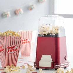 CASA RETRO FUN Machine à Pop-corn Rouge