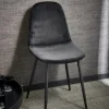 CASA SILKE Chaise Noir