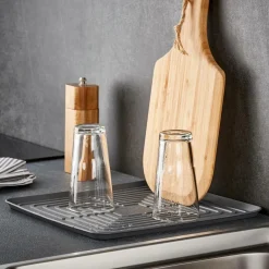 CASA SINK Tapis égouttoir Gris