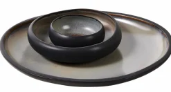 CASA SLATE Assiette Noir