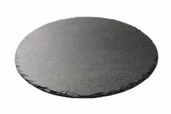 CASA SLATE Assiette Noir