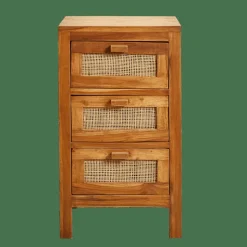CASA TECK Armoire à 3 Tiroirs Naturel