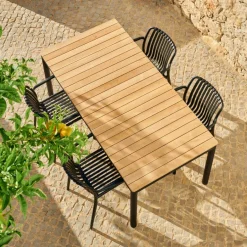 CASA TIBO & NOMI Set De Jardin Noir