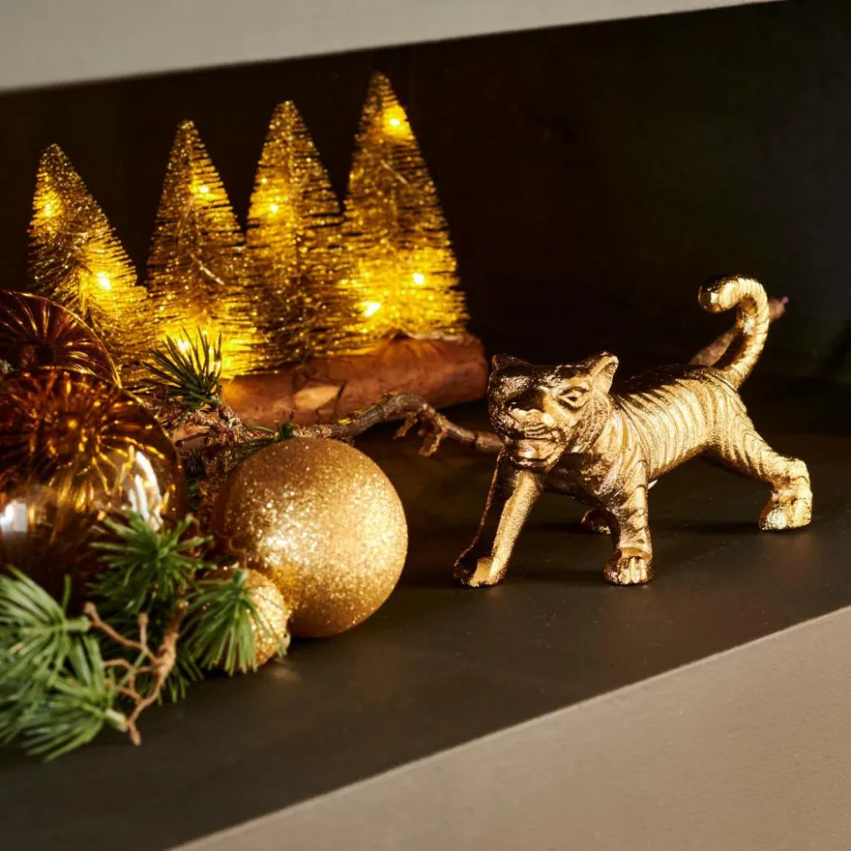 CASA TIGER Tigre Décoratif Doré